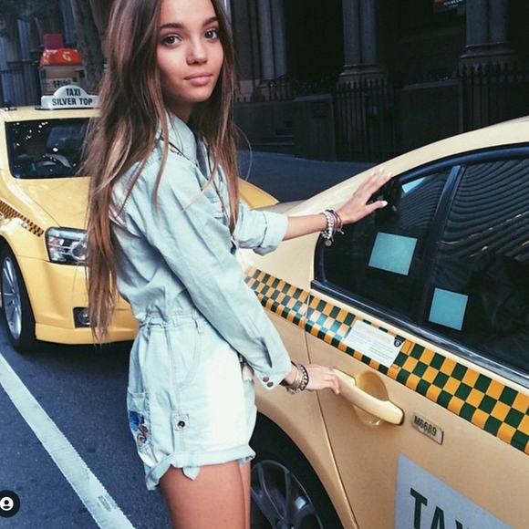 SPELL AND THE GYPSY Route 66 chambray romper - Picture 2 of 9